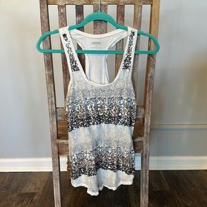 Womens Express Bedazzled Tank Top